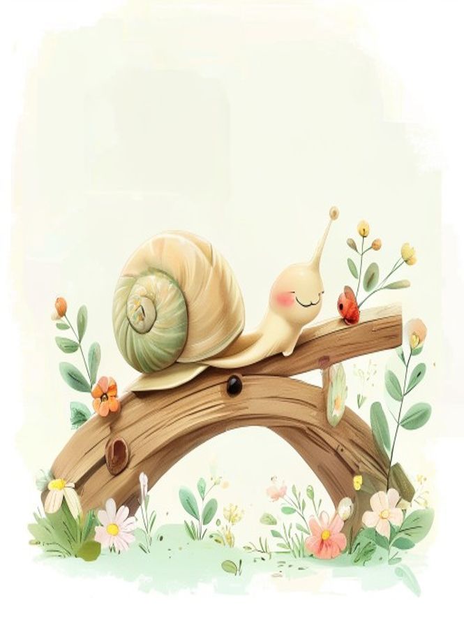 Ilustração: Caracol — O Caracol Que Chegou na Hora Certa