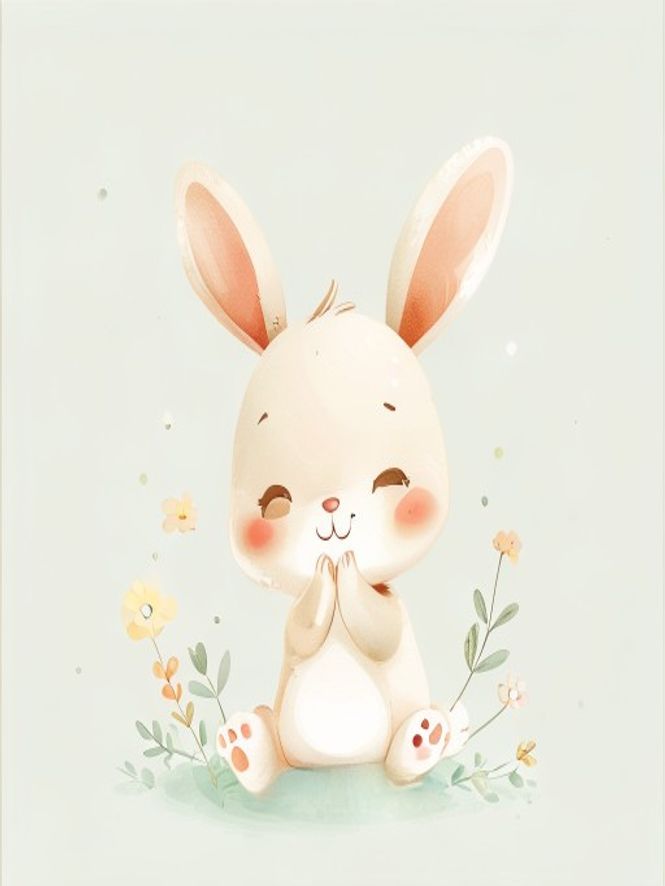 Ilustração: Coelhinho — O Coelhinho Que Lembrou de Dizer Obrigado