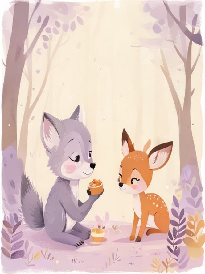 Ilustração: Lobinho — O Lobinho Novo da Floresta