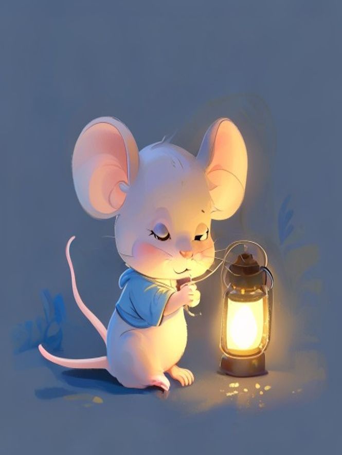 Ilustração: Ratinho — O Ratinho Que Era Pequeno, Mas Corajoso