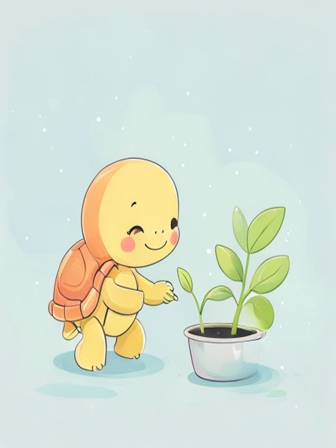 Ilustração: Tartaruguinha — A Tartaruguinha Que Aprendeu a Esperar
